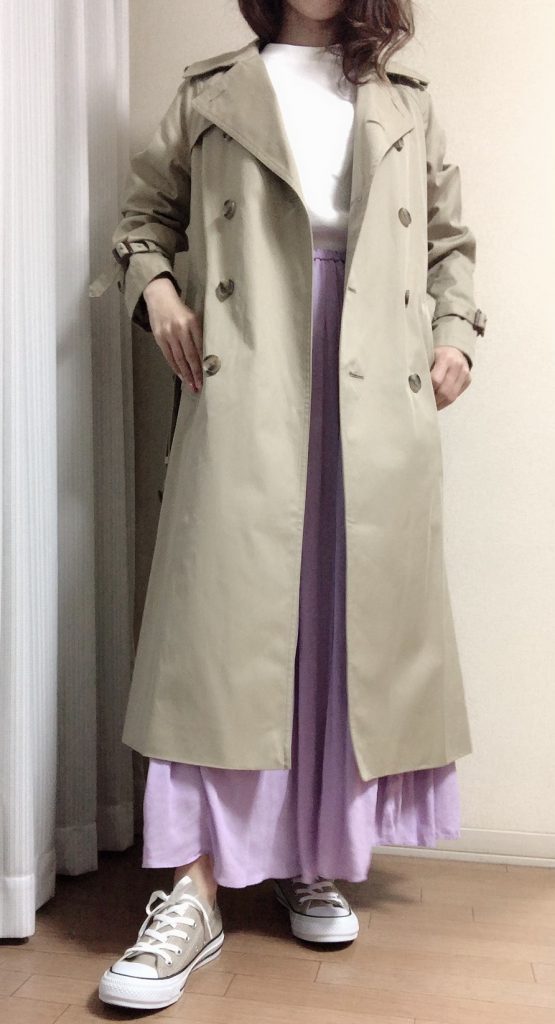 サキゾメギャバトレンチコート
