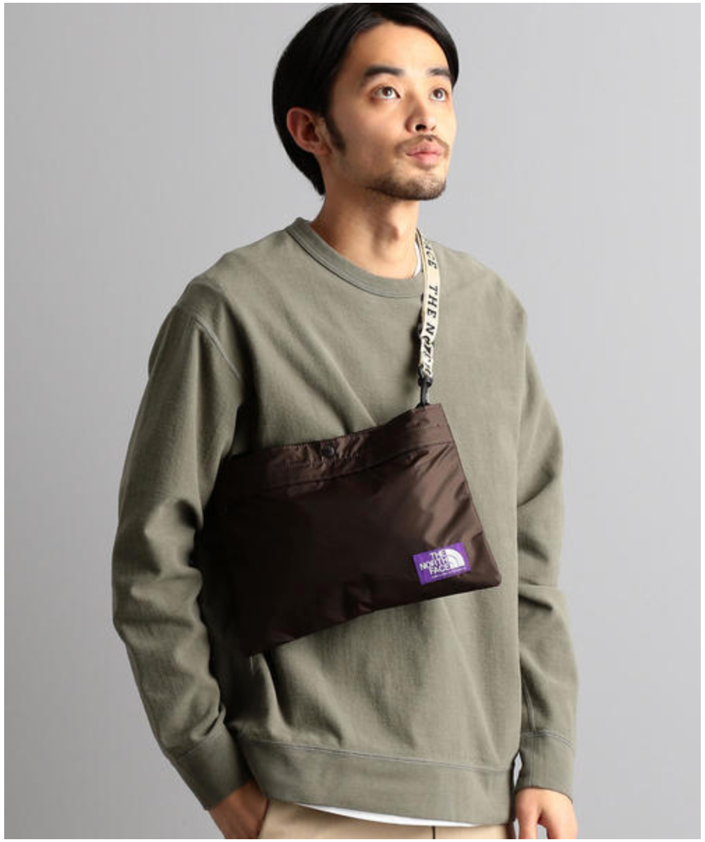 THE NORTH FACE PURPLE LABEL(ノースフェイスパープルレーベル)のロゴテープショルダーを即買い♡